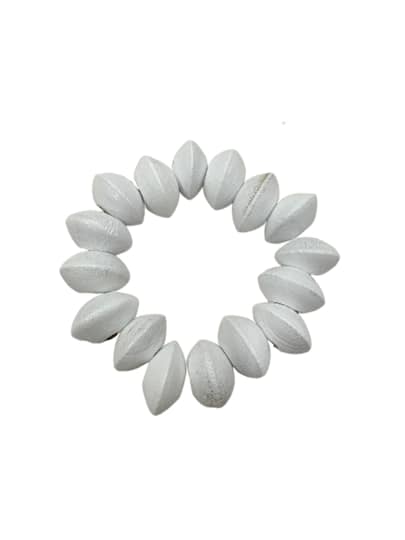 2.75" White Wood Bead Napkin Ring by Ashland®